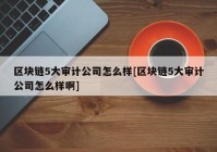 区块链5大审计公司怎么样[区块链5大审计公司怎么样啊]